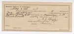 1895 May 2: Certificate of employment, for B.F. Sperry, guard, in charge of Joe Walker, U.S. prisoner; John B. McGill, deputy marshal