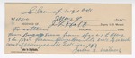 1895 May 4: Receipt, of J.L. Holt, deputy marshal; to Jordan A. Matthews for buggy and team