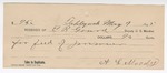 1895 May 7: Receipt, of E.R. Gourd, deputy marshal; to A.L. Moody for feeding of prisoner