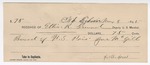 1895 May 8: Receipt, of Ellis R. Gourd, deputy marshal; includes to J.M. Jones of Joe McGill, U.S. prisoner