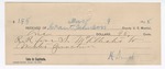 1895 May 9: Receipt, of Grant Johnson, deputy marshal; to H. Smith for railroad fees