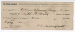 1895 May 12: Receipt, of M. H. Meeks, deputy marshal; to R.F. Killingsworth for feeding of prisoners