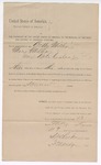 1895 May 15: Warrant, U.S. v. Betty Miller, Mary Miller, and Kate Colen, contempt; Stephen Wheeler, clerk; I.M. Dodge, deputy clerk; Frank Dale, judge; Heck Thomas, deputy marshal