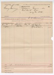 1895 May 14: Voucher, U.S. v. Curry Garrison; G.P. Lawson, deputy marshal; Charles Herrler, Jim Morris, G.E. Williams, witnesses
