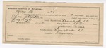 1895 May 16: Certificate of employment, for James Vann, guard, in charge of Charles Stephen, U.S. prisoner; Charles Keys, deputy marshal