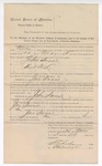 1895 May 24: Mittimus, to await trial for U.S. v. John Snow, violating internal laws; Stephen Wheeler, clerk; I.M. Dodge, deputy clerk; Y. Jessup, marshal; W. Craltin, deputy marshal