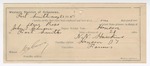 1895 May 21: Certificate of employment, for N.N. Hawkins, guard, in charge of Dave Ross, U.S. prisoner; John T. Johnson, deputy marshal; William Cravens, witness