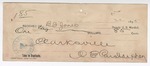 1895 May 22: Receipt, of B.F. Jones, deputy marshal; to E. Carsharphen for railroad fare