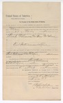 1895 June 1: Indictment, U.S. v. Rush Williams and One McLean, violating intercourse laws; Stephen Wheeler, clerk; I.M. Dodge, deputy clerk; G.J. Crump, U.S. marshal; W.C. Smith, deputy