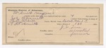 1895 May 27: Certificate of employment, for J.L. True, guard; Joe Barnett, U.S. prisoner; Joe McGill, deputy marshal
