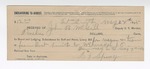 1895 May 27: Receipt, of John B. McGill, deputy marshal; by B.J. Sperry for wagon and team
