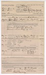 1895 May 31: Voucher, U.S. v. William West, and Lewis Mains, larceny; E.B. Harrison, commissioner; M.H. Meeks, complainant; Stephen Wheeler, warrant issuer; M.H. Meeks, deputy marshal; William Gigsby, Thomas B. Bush, F. E. Fort, George Ketcher, witnesses; I.M. Dodge, district clerk; Edgar Smith, assistant attorney