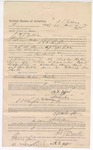 1895 June 12: Voucher, to A.L. Jeffers, posse comitatus; S.P. McLaughlin, deputy marshal; U.S. v. Devins Hays, Joe Gibbs; Stephen Wheeler, commissioner; I.M. Dodge, deputy clerk; George J. Crump, U.S. marshal