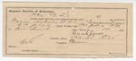 1895 May 29: Certificate of employment, for Enoch Jones, guard; Marion Nichols et al., U.S. prisoner; B.F. Jones, deputy marshal