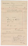 1895 June 16: Voucher, to G.E. Rider for stenographer; George J. Crump, U.S. marshal; Stephen Wheeler, district clerk; I.M. Dodge, deputy clerk