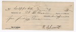 1895 June 3: Receipt, of N.B. Irvin, deputy marshal; to W.A. Smith for feeding of prisoner