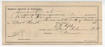 1895 June 5: Certificate of employment, for E.D. Ross, guard; Albert Doughman, U.S. prisoner