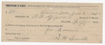 1895 June 6: Receipt, of B.F. McGill, deputy marshal; to S.H. Smith for board, lodging, and subsistence for self