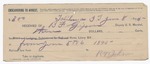 1895 June 8: Receipt, of B.F. McGill, deputy marshal; to R.W. Johnson for horse and livery bill