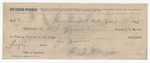 1895 June 7: Receipt, of B.F. Gipson, deputy marshal; to T.J. Wilburton for dinner