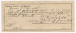 1895 June 7: Certificate of employment, for James Beck, guard: Will Blackham, U.S. prisoner; Charles Keys, deputy marshal