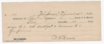 1895 June 9: Receipt, to B.F. Gibson, deputy marshal; to W.F. Minor for feeding of prisoner