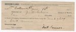 1895 June 10: Receipt, of J.W. Gibson, deputy marshal; to Scott Bruner for board, lodging, subsistence for self and horse, and livery bill