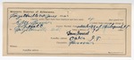 1895 June 11: Certificate of employment, Dave Israel, guard; S.M. Benson, U.S. prisoner; J.L. Holt, deputy marshal