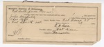 1895 June 18: Certificate of employment, for E.D. Ross, guard; John Mayfield, U.S. prisoner; Charles Keys, deputy marshal