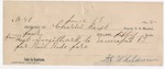1895 June 19: Receipt, of Charles Keys, deputy marshal; to S. Whaldman for railroad fare