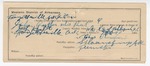 1895 June 20: Certificate of employment, Charles Thompson, guard; John Antler, U.S. prisoner; J.L. Holt, deputy marshal