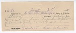 1895 June 25: Receipt, of Grant Johnson, deputy marshal; to Rose Johnson for horse hire