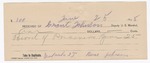 1895 June 25: Receipt, of Grant Johnson, deputy marshal; to Rose Johnson for board of prisoners