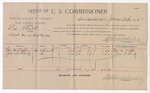 1895 June 26: Voucher, U.S. v. Ed Platt, assault; Stephen Wheeler, commissioner; George M. Coffee, Joe Schantz, witnesses; George J. Crump, U.S. marshal; W.J. Flemming, deputy