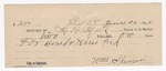 1895 June 30: Receipt, of M.H. Meeks, deputy marshal; to William Spencer for board and horse feed