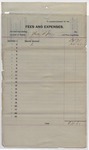 1895 June 30: Voucher, of Jesse H. Jones, deputy marshal, for fees and expenses; George J. Crump, U.S. marshal