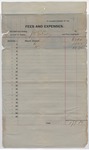 1895 June 30: Voucher, of J.W. Gibson, deputy marshal, for fees and expenses; George J. Crump, U.S. marshal; Stephen Wheeler, clerk