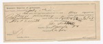 1895 July 1: Certificate of employment, for Joe Patton, guard; France Kinsey, U.S. prisoner; John Salmon, deputy marshal