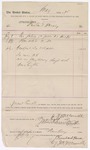 1895 July 15: Voucher, to Rowland House for pay of bailiffs; U.S. v. Jerry Dorsey, manslaughter; John McCornwell, John Kennedy, justice of peace; George J. Crump, U.S. marshal