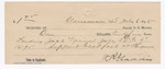 1895 July 6: Receipt, to W.R. Gaddis for feeding Jack Nevins, U.S. prisoner