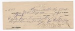 1895 July 8: Receipt, of N.R. Pryor, deputy marshal; to C.B. Albertin for fare