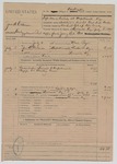 1895 July 9: Voucher, U.S. v. John. H. Coleman, embezzlement of post office funds; Neal Pryor, deputy