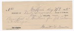 1895 July 9: Receipt, of N.K. Pryor, deputy marshal; to Grant and Grant for breakfast for J.A. Coleman, U.S. prisoner