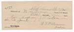 1895 July 9: Receipt, of N.K. Pryor, deputy marshal; to W.J. Williamson, jailer, for keeping J.A. Coleman, U.S. prisoner, in county jail