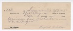 1895 July 9: Receipt, of N.K. Pryor, deputy marshal; to English Kitchen for dinner for J.A. Coleman, U.S. prisoner