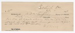 1895 July 11: Receipt, of S.P. McLaughlin, deputy marshal; to W.S. Israel for hire of wagon and team and subsistence of self