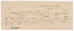 1895 July 11: Receipt, of S.P. McLaughlin, deputy marshal; to L.S. Hood for feeding Dave Cyrus, U.S. prisoner