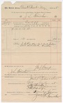 1895 July 13: Voucher, to J.S. Fancher for services rendered as bailiff; Isaac Parker, judge; George J. Crump, U.S. marshal; Stephen Wheeler, clerk; I.M. Dodge, deputy clerk