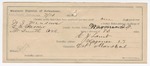 1895 July 13: Certificate of employment, for C.J. Lamb, guard; W.J. Meadows, U.S. prisoner; E. A. Parker, deputy marshal