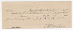 1895 July 15: Receipt, of R.S. Todhunter, deputy marshal; to J.E. Vaughan for livery bill